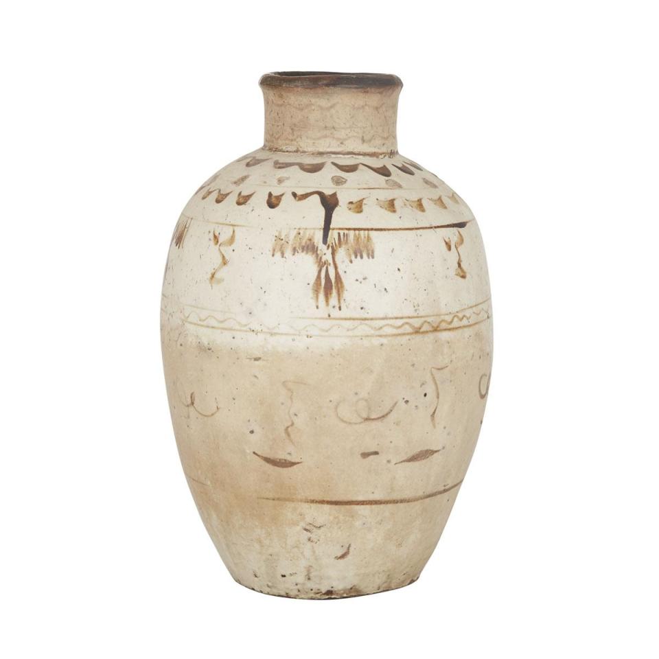 A Large Cizhou Storage Jar, Yuan (1279-1368) or Ming Dynasty (1368-1644) 