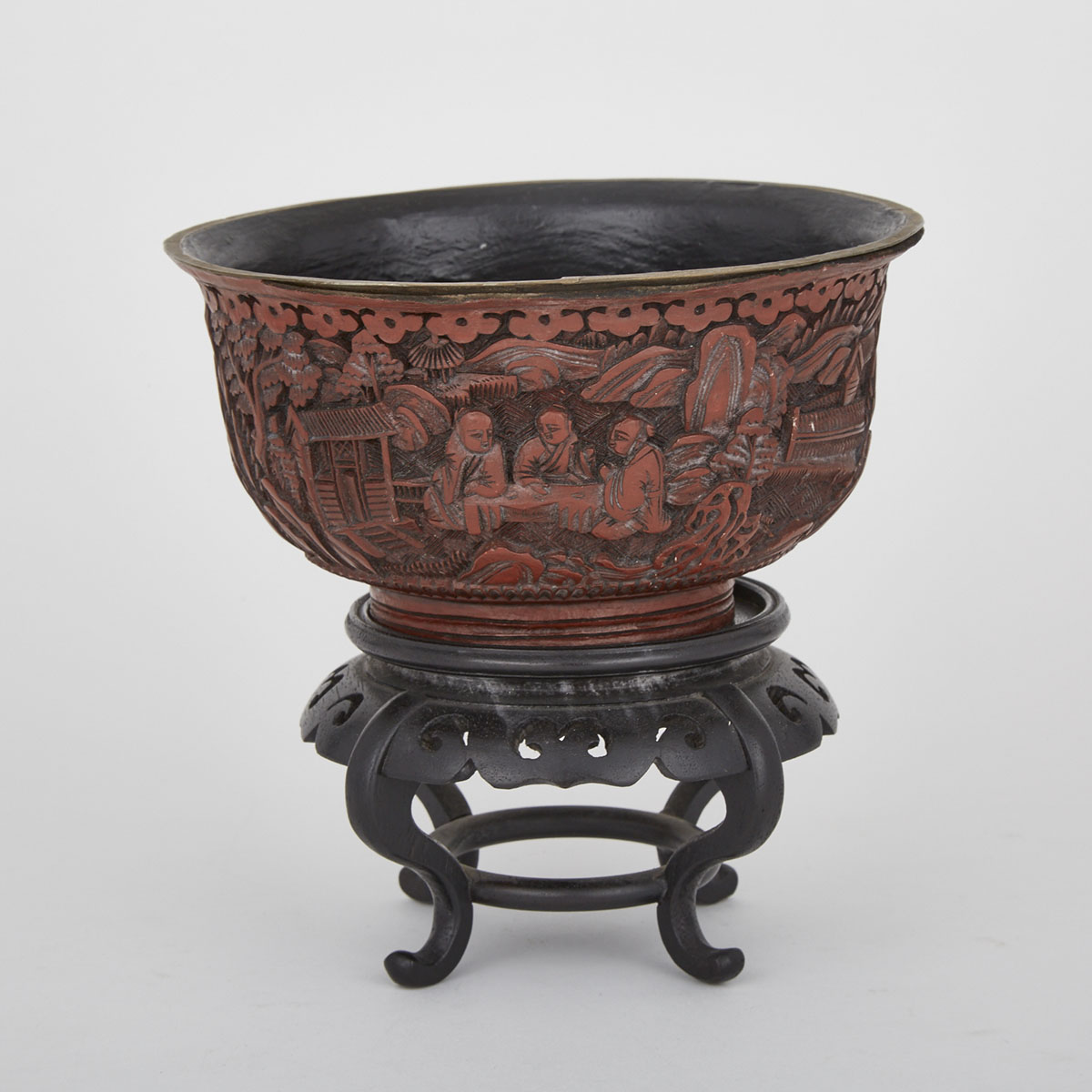 A Copper Bone Lacquered Bowl, 19th Century