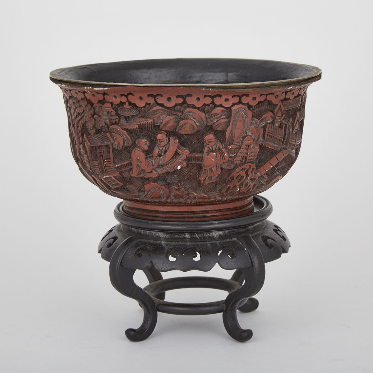 A Copper Bone Lacquered Bowl, 19th Century