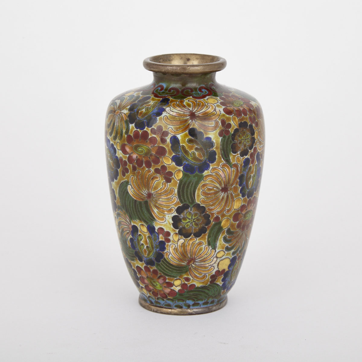 Chinese Cloisonne Vase, Early 20th Century 