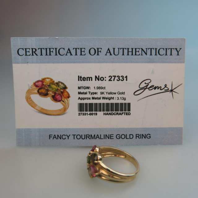 English 9k Yellow Gold Ring 