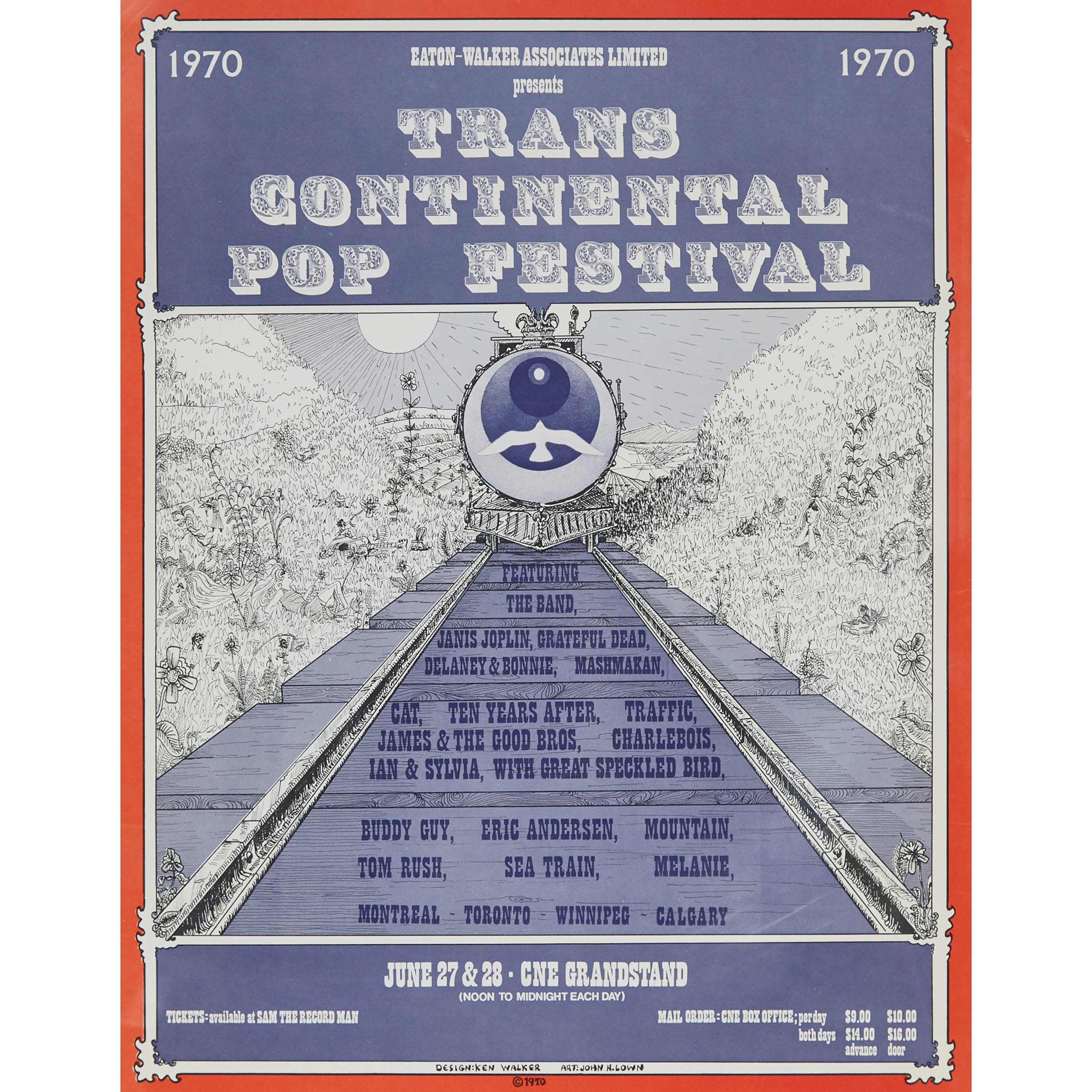 Trans Continental Pop Festival (Festival Express) Poster, 1970