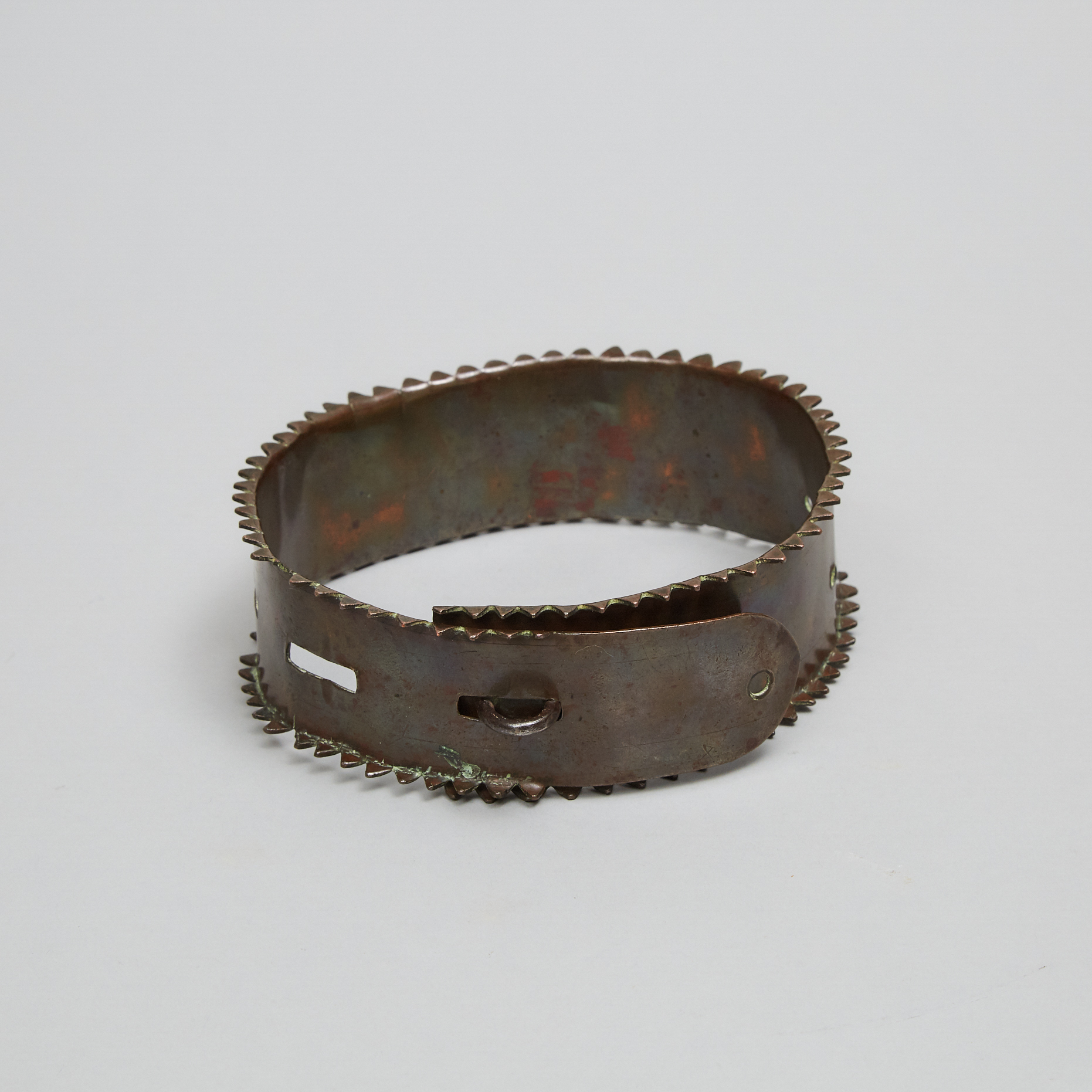 George III Engraved Copper Dog Collar, c.1800