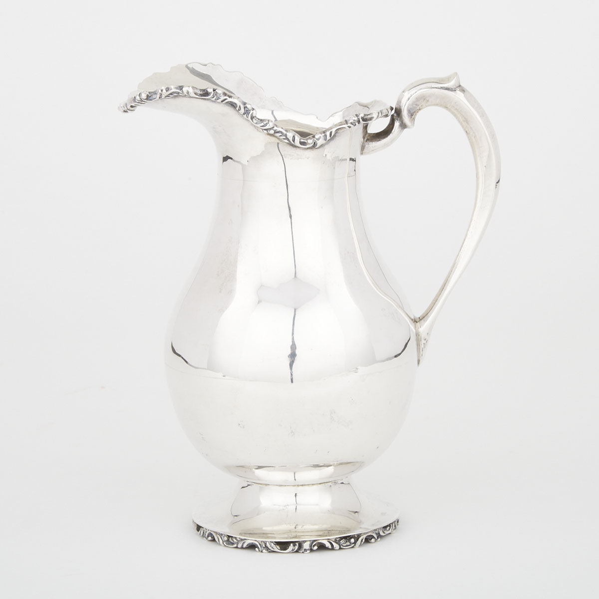 Mexican Silver Pitcher, Juvento Lopez Reyes, Mexico City, 20th century