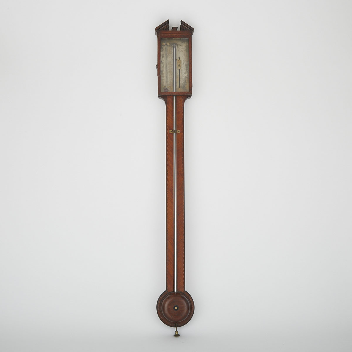 Georgian Mahogany Stick Barometer, Jacob Abraham, Bath, c.1790
