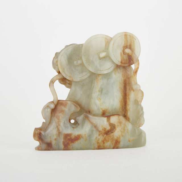 A Jade Carving of Liu Hai with a Toad, Late 19th/ Early 20th Century
