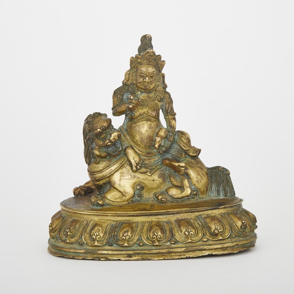 A Tibetan Gilt Bronze Figure, 19th/20th Century