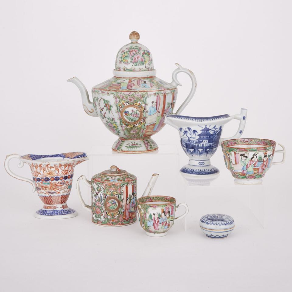 a Group of Seven Asian Vessels, 19th Century