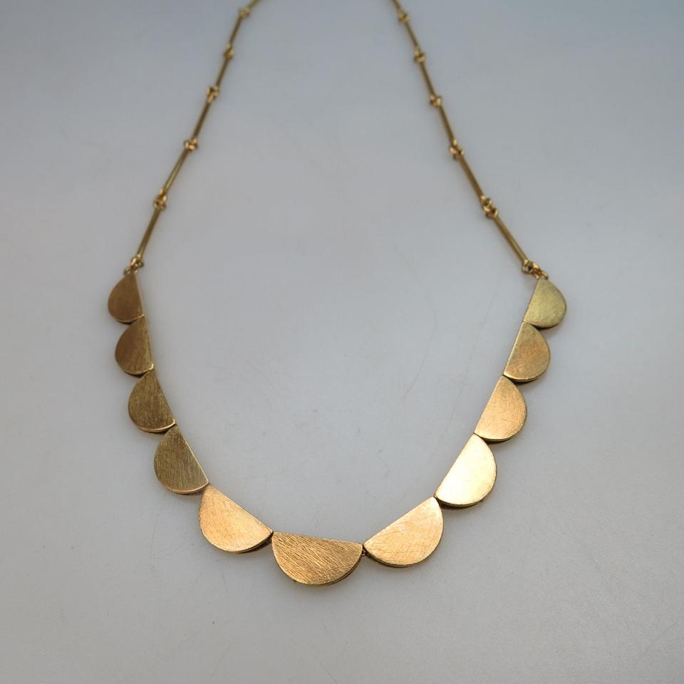 18k Yellow Gold Reversible Necklace
