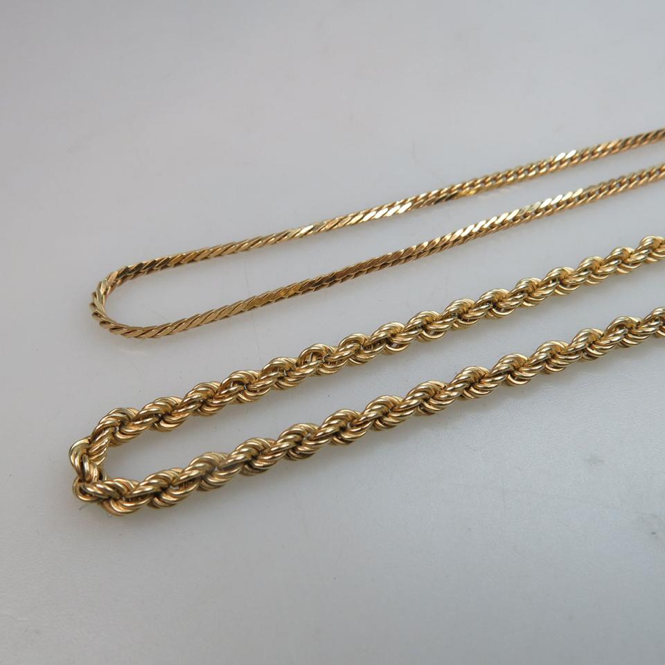 Two Yellow Gold Chains