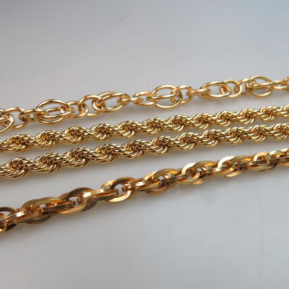 4 x 18k Yellow Gold Bracelets