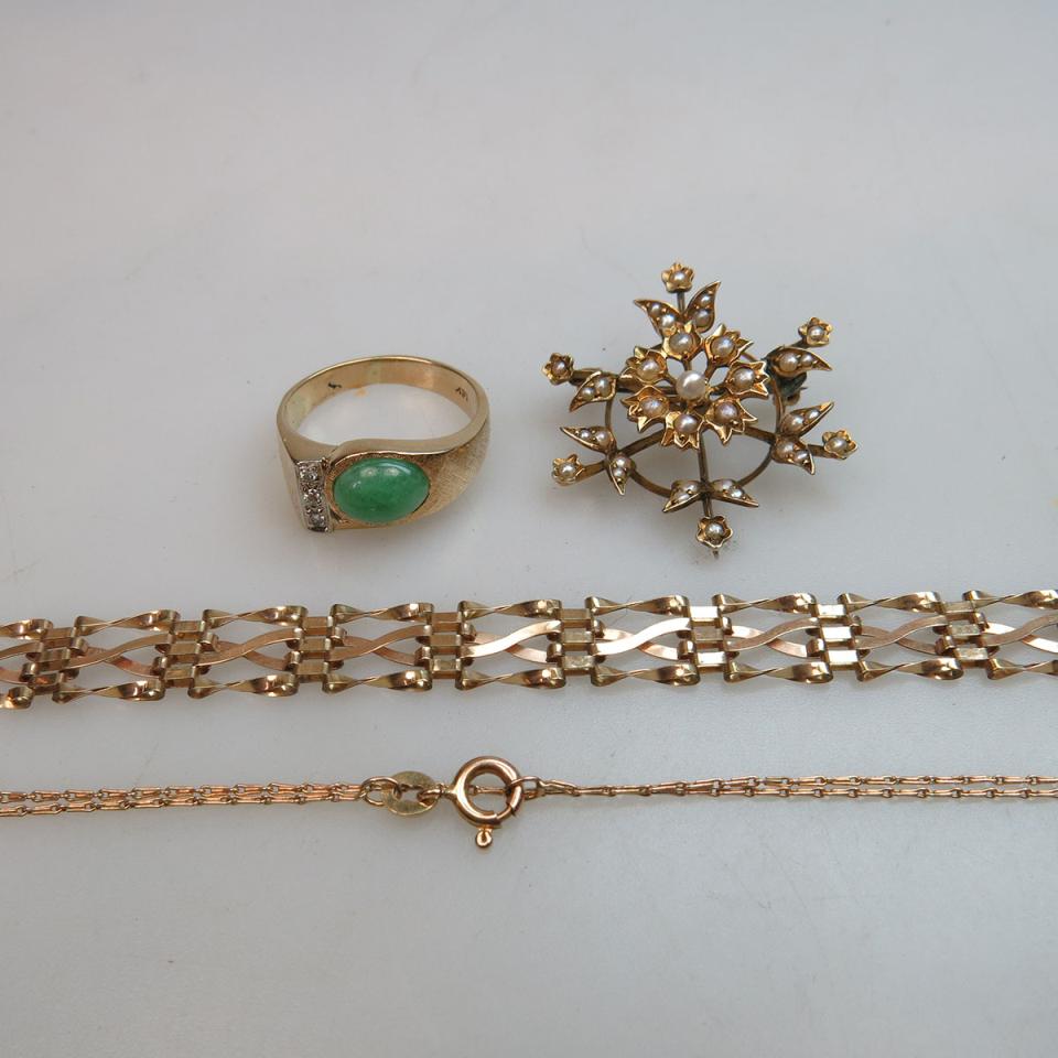 Small Group Of Gold Jewellery 