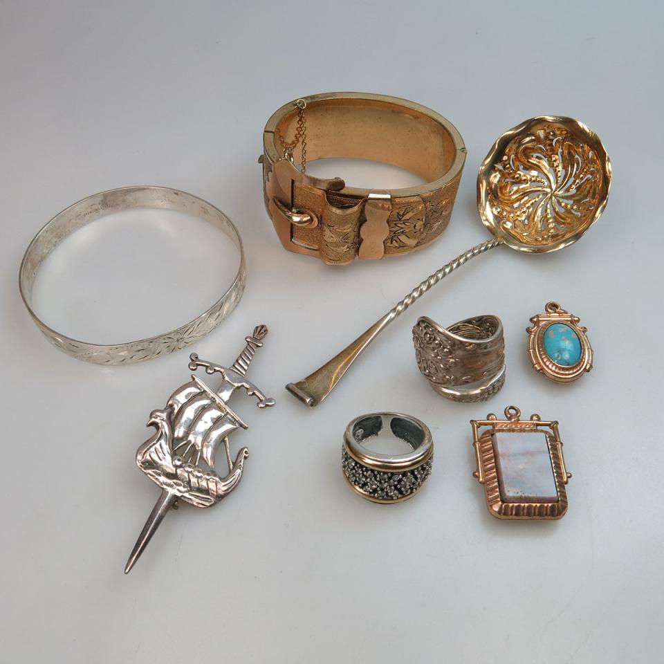Small Quantity Of Various Silver And Gold Filled Jewellery