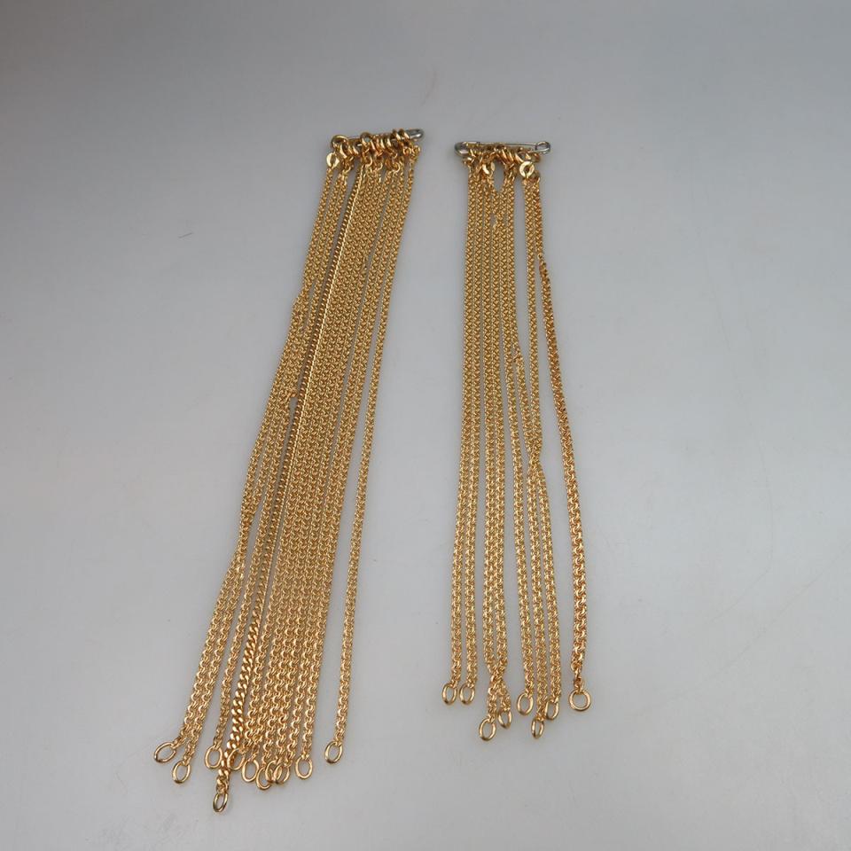 19 Italian 18k Yellow Gold Curb Link Chain Bracelets
