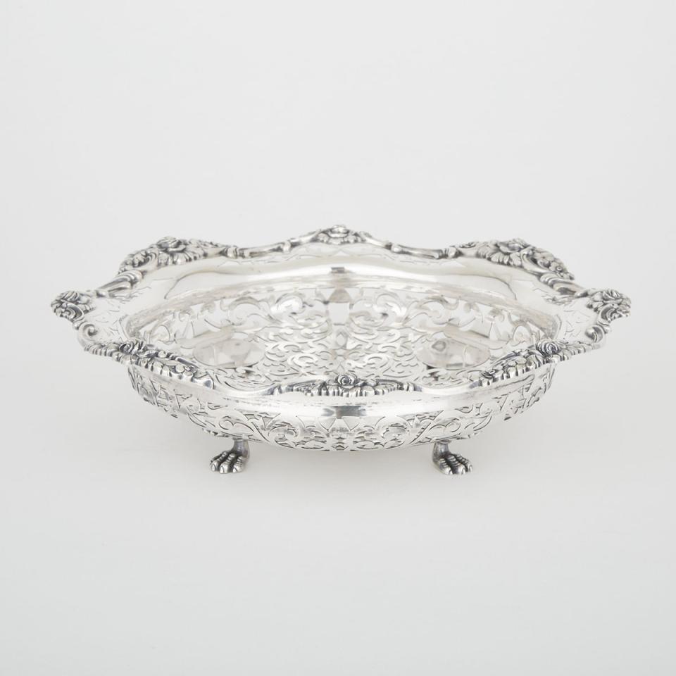 Austrian Silver Pierced Circular Bowl, Vienna, 20th century