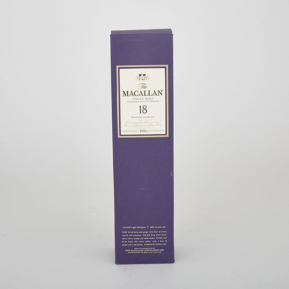 MACALLAN SINGLE MALT HIGHLAND SCOTCH WHISKY 1986 (1)