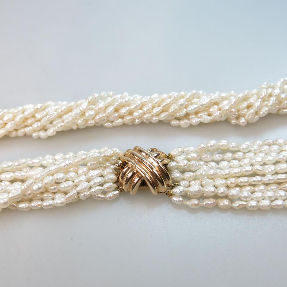 11 Strand Freshwater Pearl Necklace