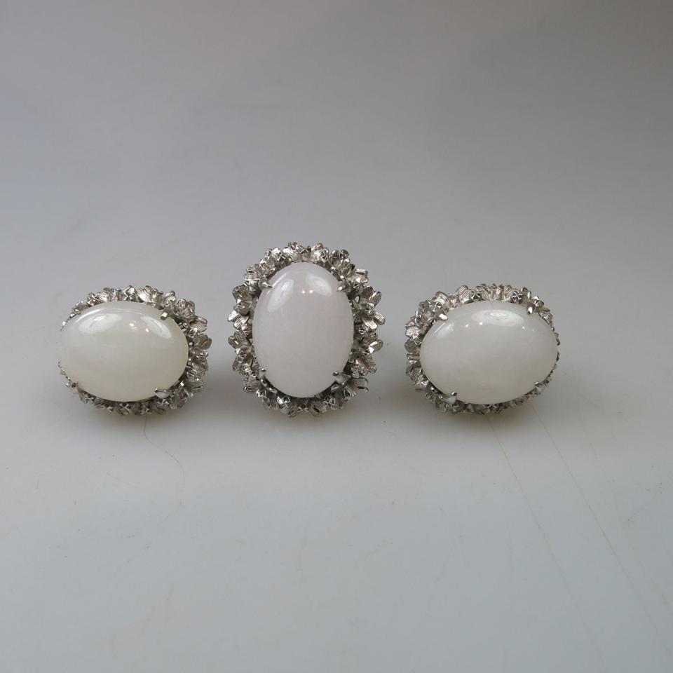 A Pair Of Silver Stud Earrings