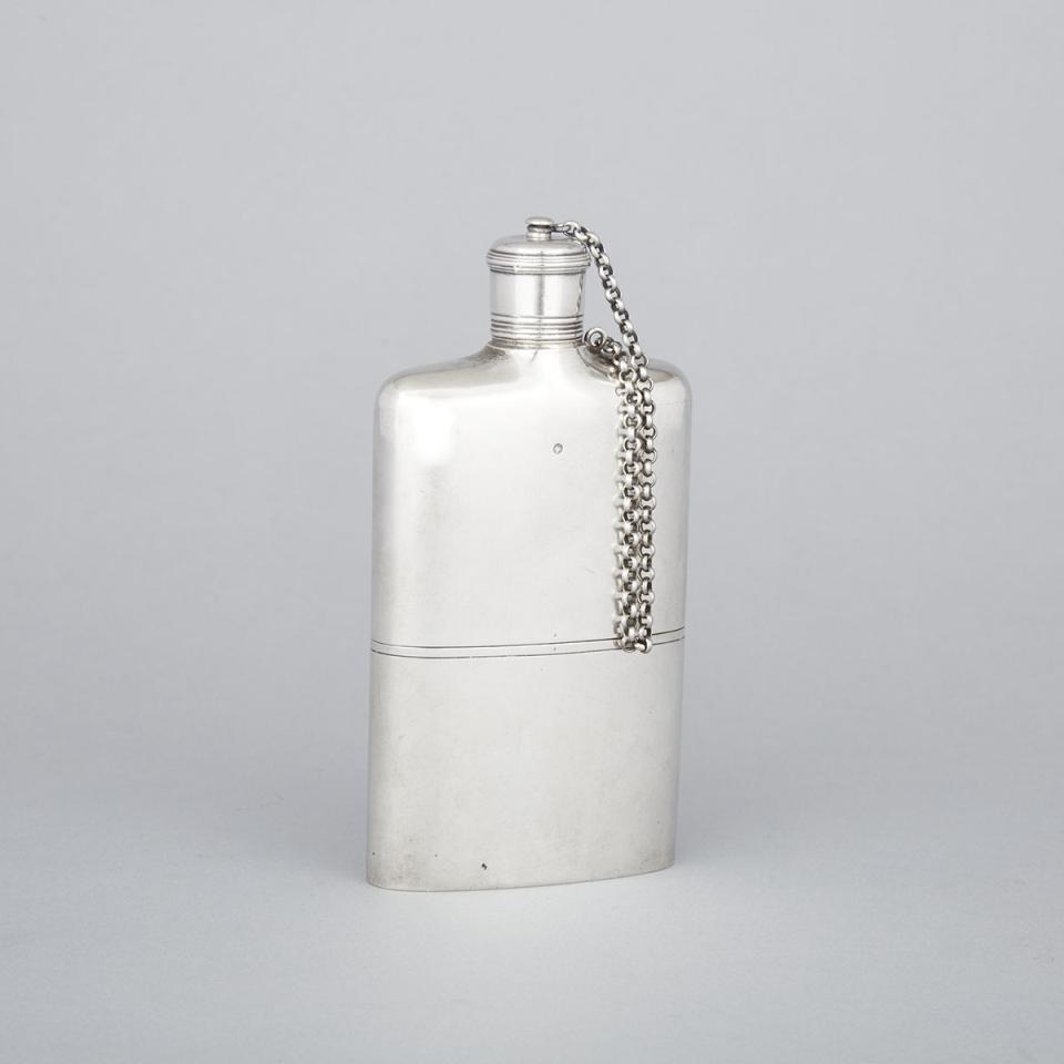 Russian Silver Spirit Flask, Johann Bernhard Hertz, St. Petersburg, 1836