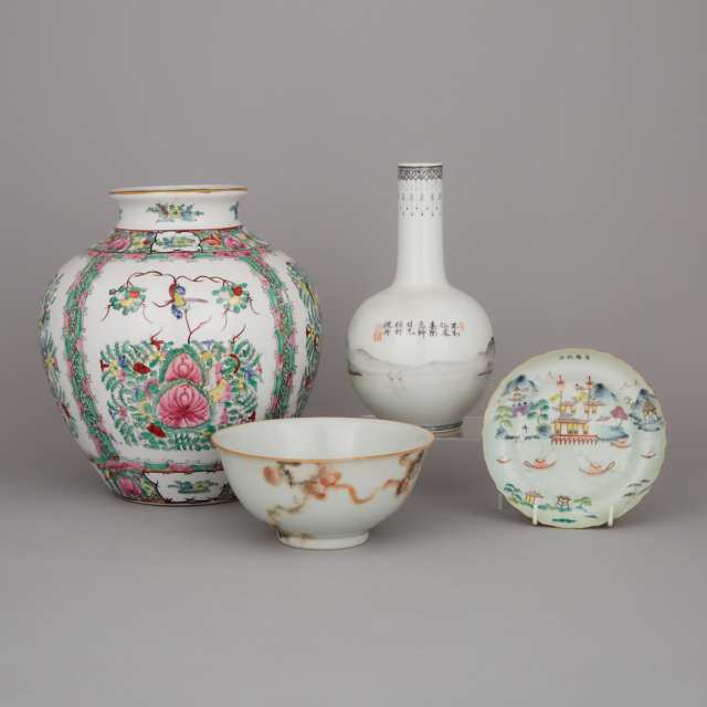 A Group of Four Porcelain Wares