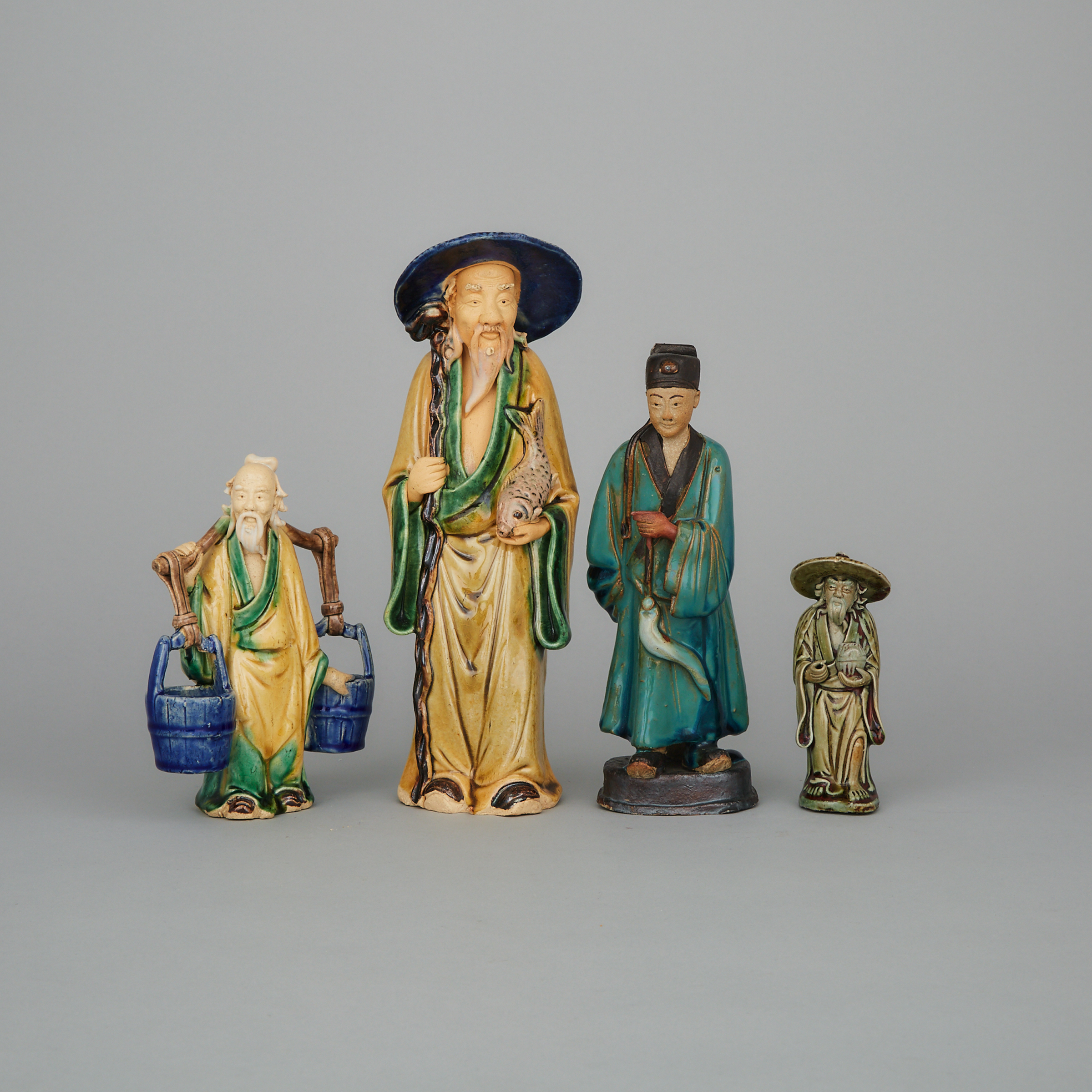 A Group of Four Shekwan Figures