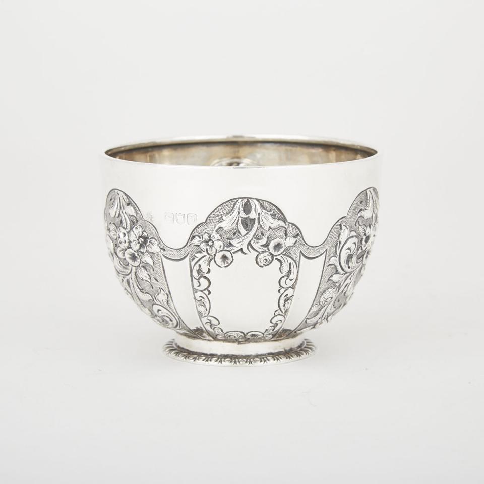 Late Victorian Silver Small Bowl, James Wakely & Frank Wheeler, London, 1896