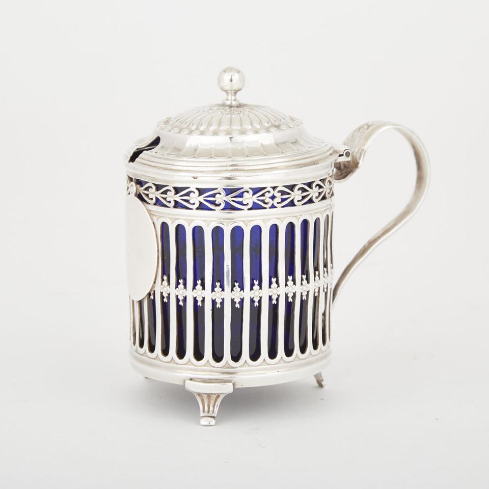French Silver Mustard Pot, late 18th/early 19th century