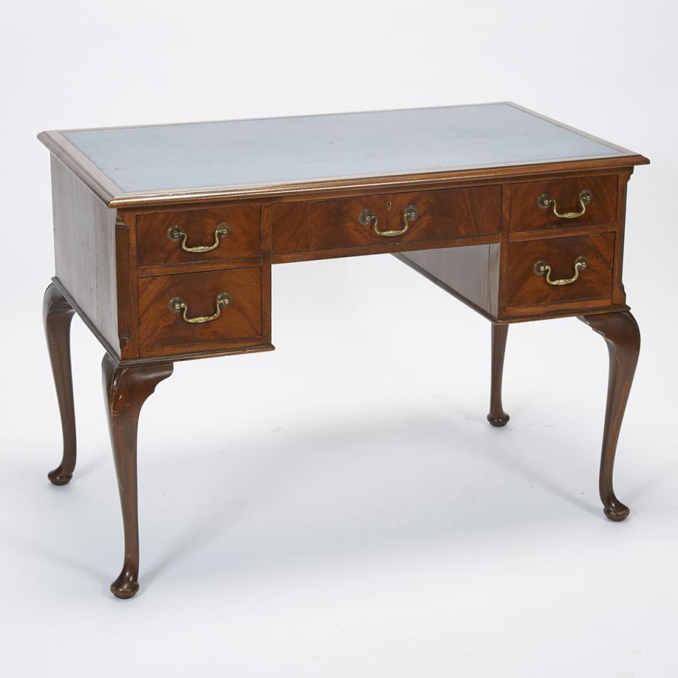 Queen Anne Style Mahogany Writing Desk, mid 20th