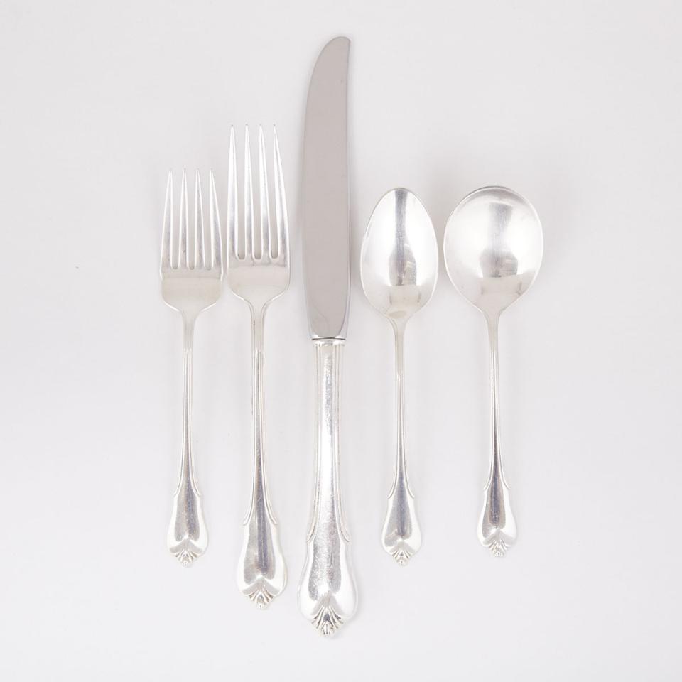 American Silver ‘Grand Colonial’ Pattern Flatware Service, Wallace Silversmiths, Wallingford, Ct., 20th century