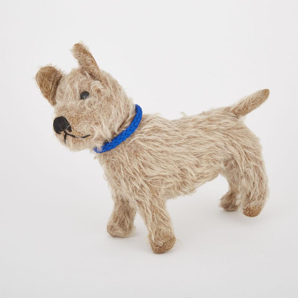 Chad Valley Plush Mohair Toy Dog, mid 20th century