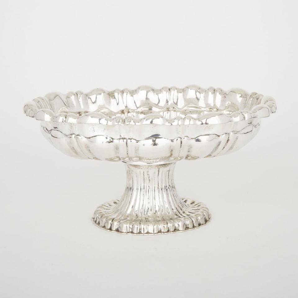 Austro-Hungarian Silver Oval Footed Bowl, Prague, late 19th century 
