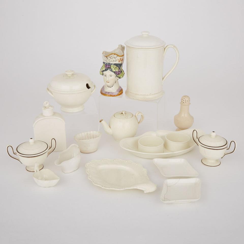 Group of Wedgwood and Other Creamware, late 18th/19th century