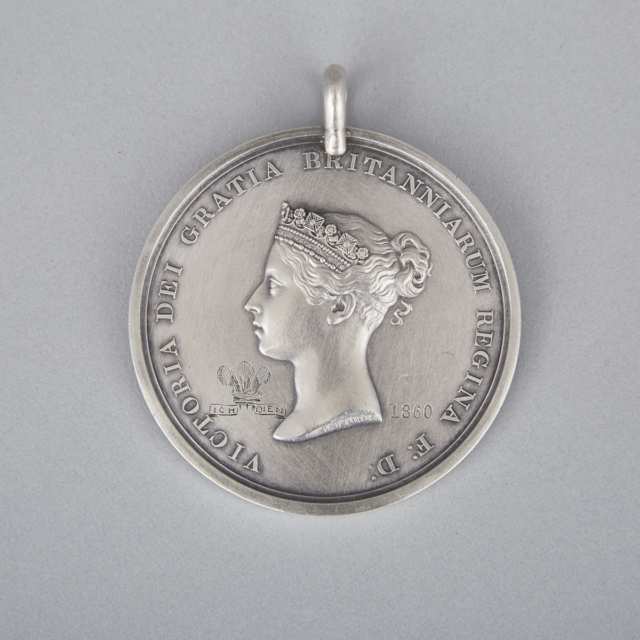 Silver Canadian Warrior’s Prince of Wales’ Peace Medal, 1860