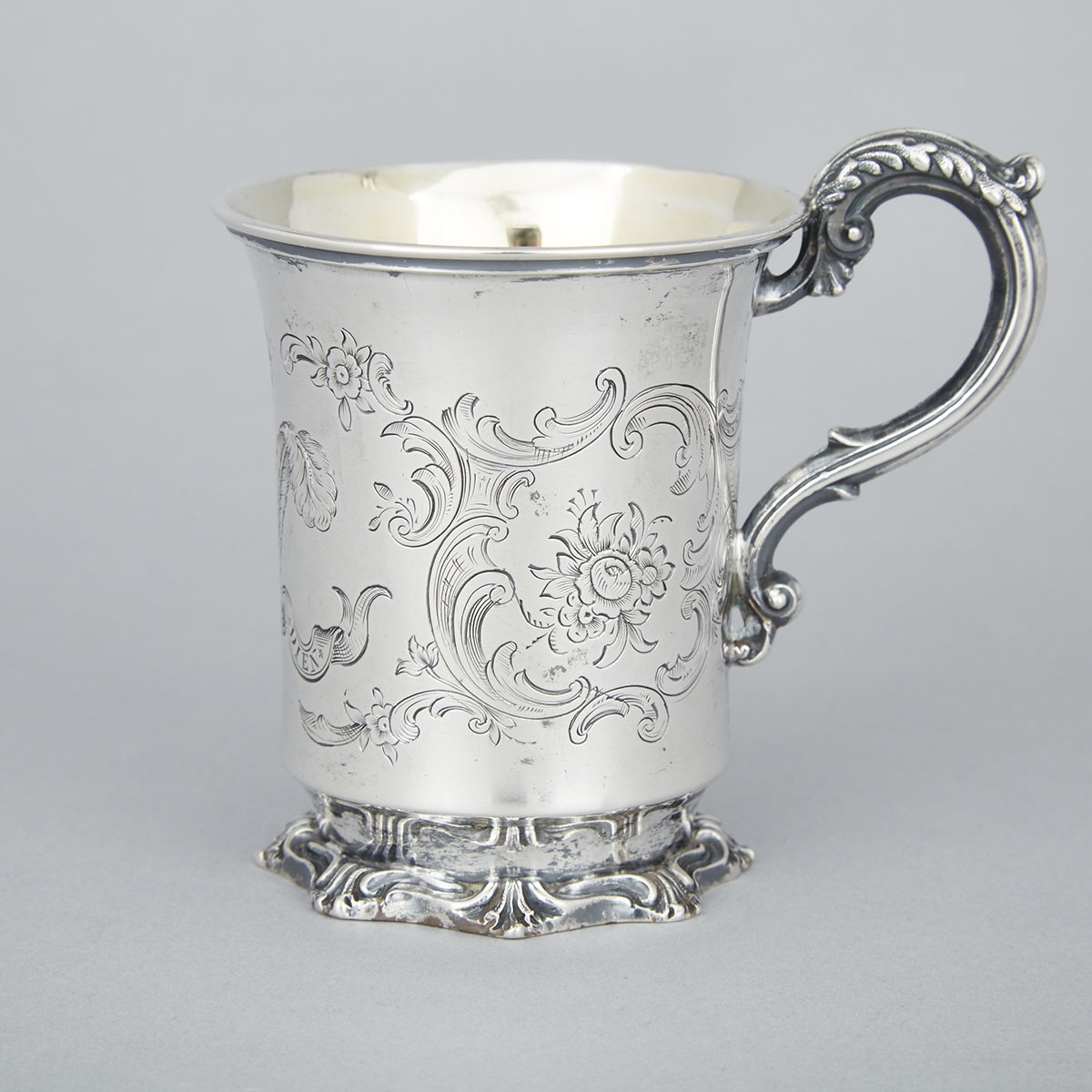 Victorian Silver Christening Mug, John Evans II, London, 1841
