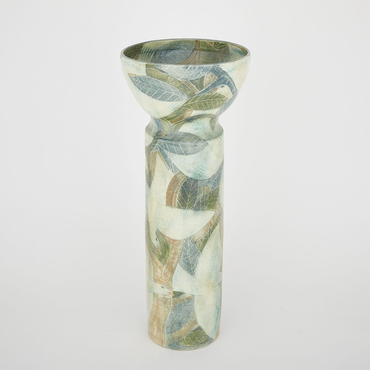 Brooklin Pottery Large Vase, Theo and Susan Harlander, c.1980