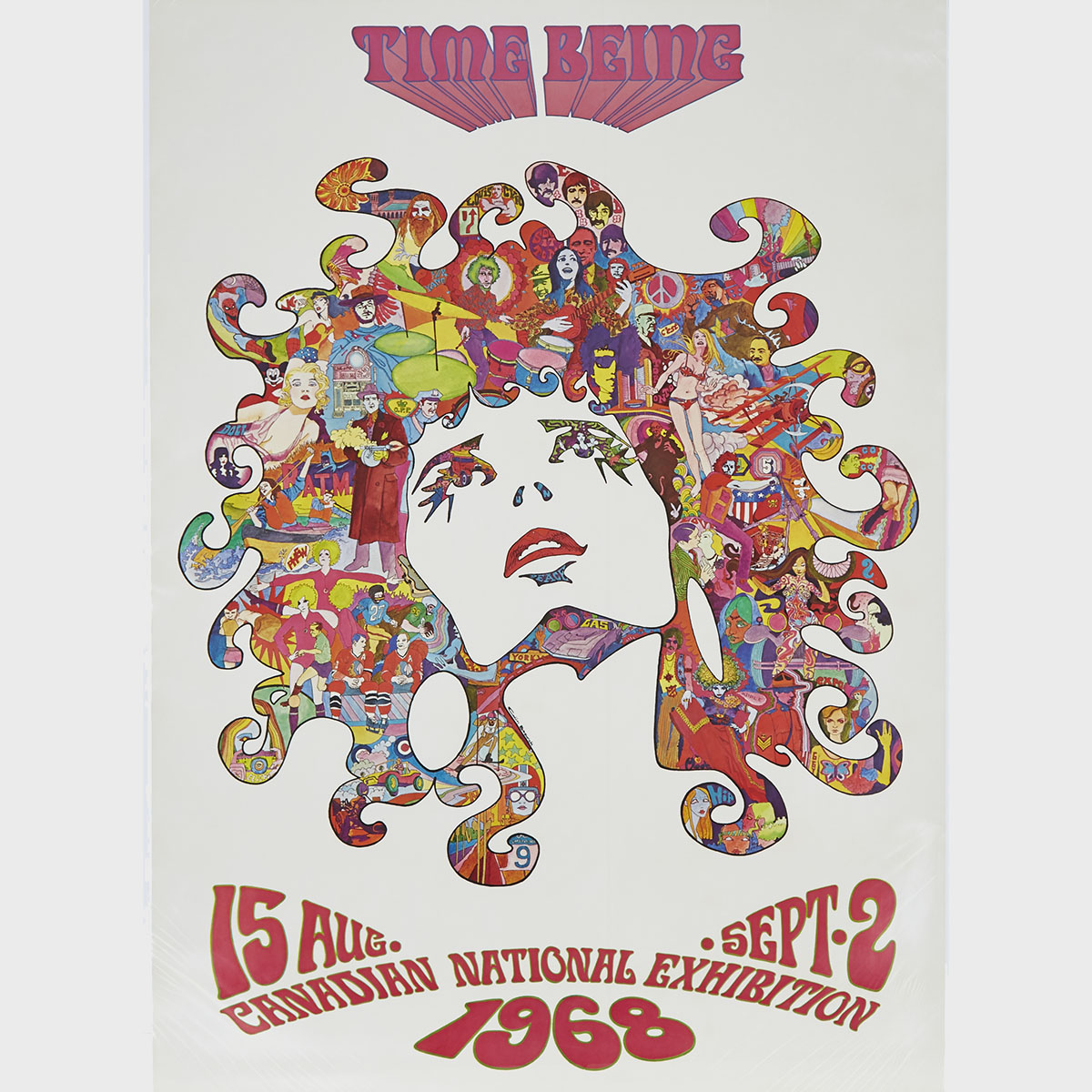 Canadian National Exhibition Poster, ‘Time Being’, 15 Aug. - Sept. 2, 1968