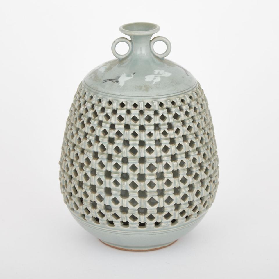 A Korean Celadon Vase