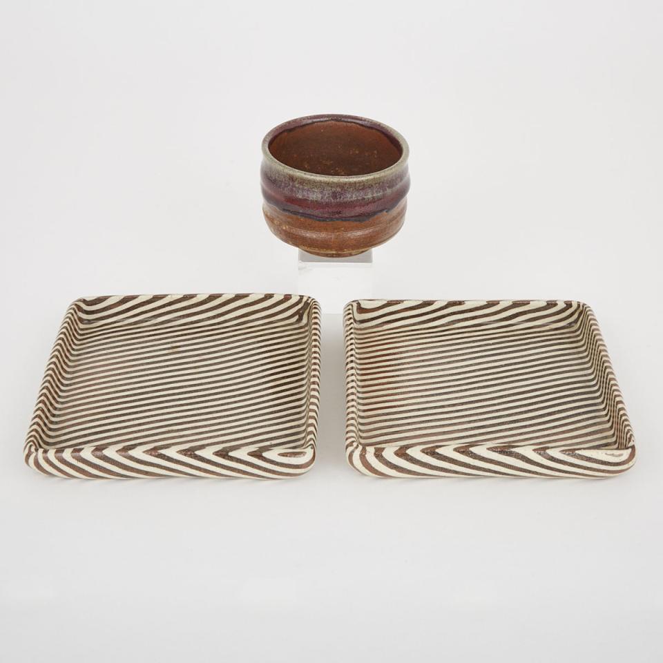 A Group of Three Ceramic Wares