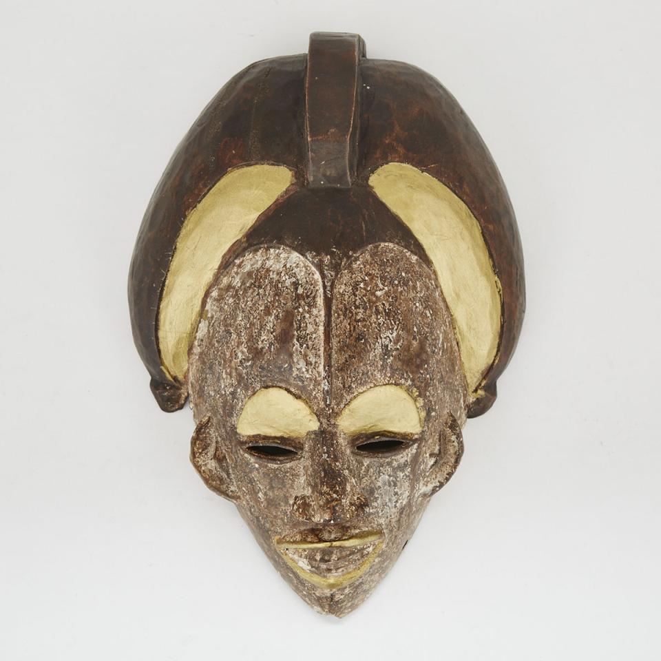 Unidentified Mask, possibly Punu, Gabon, West Africa