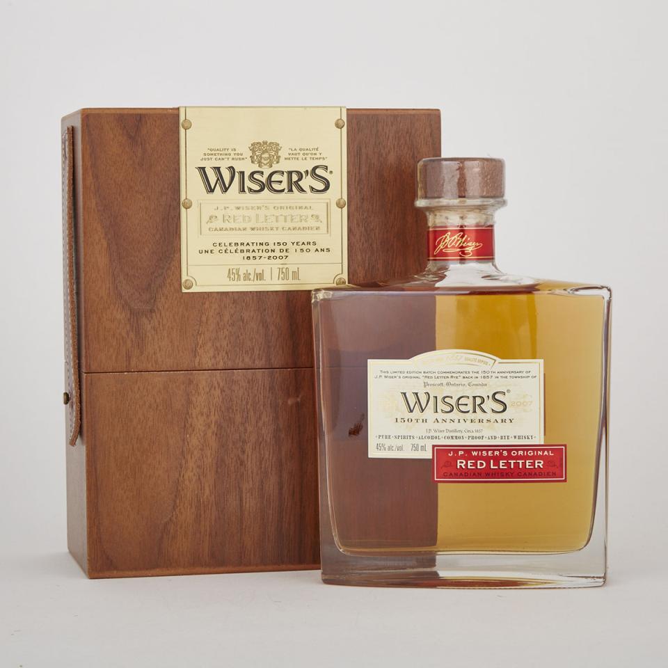 WISER'S RED LETTER CANADIAN WHISKY  (1)