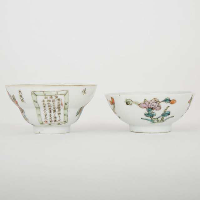 Two Famille Rose Bowls
