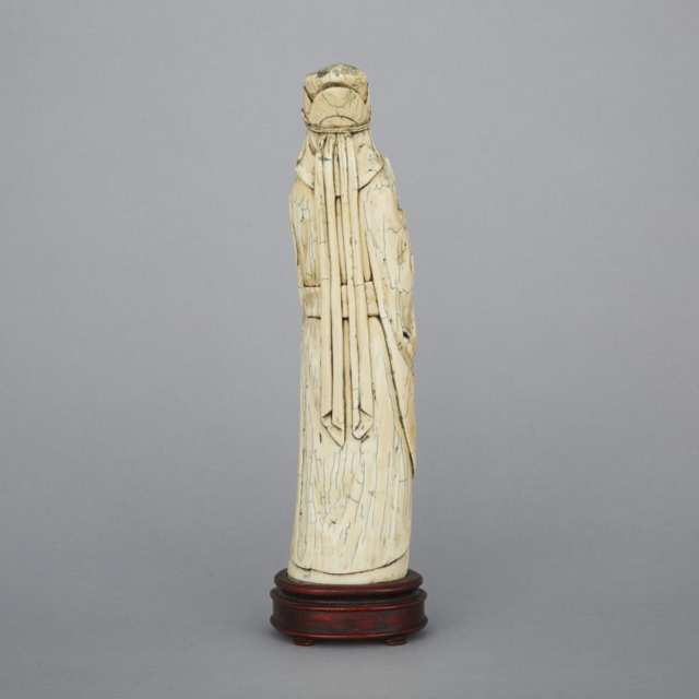 A Carved Ivory Immortal, Early 20th Century