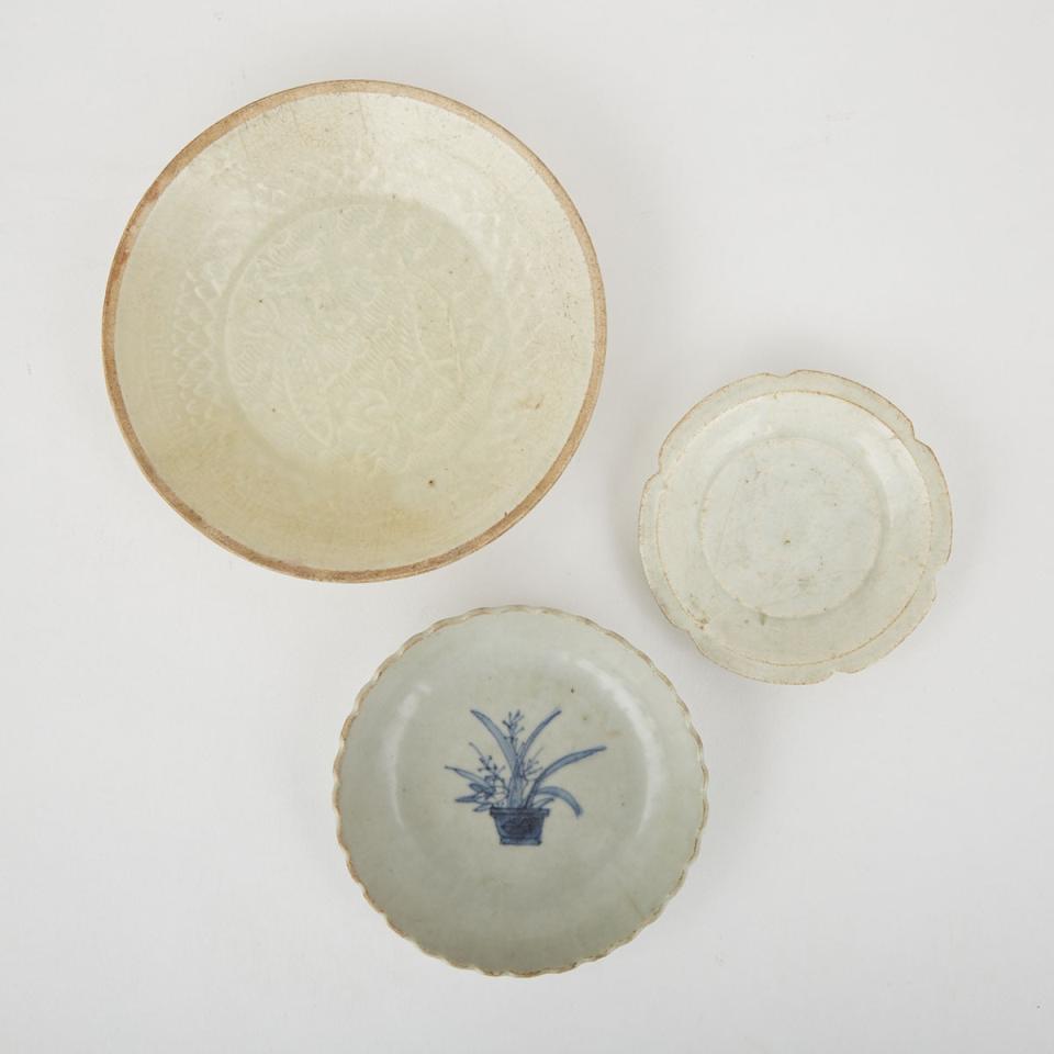 A Group of Three Dishes, Song to Ming Dynasty