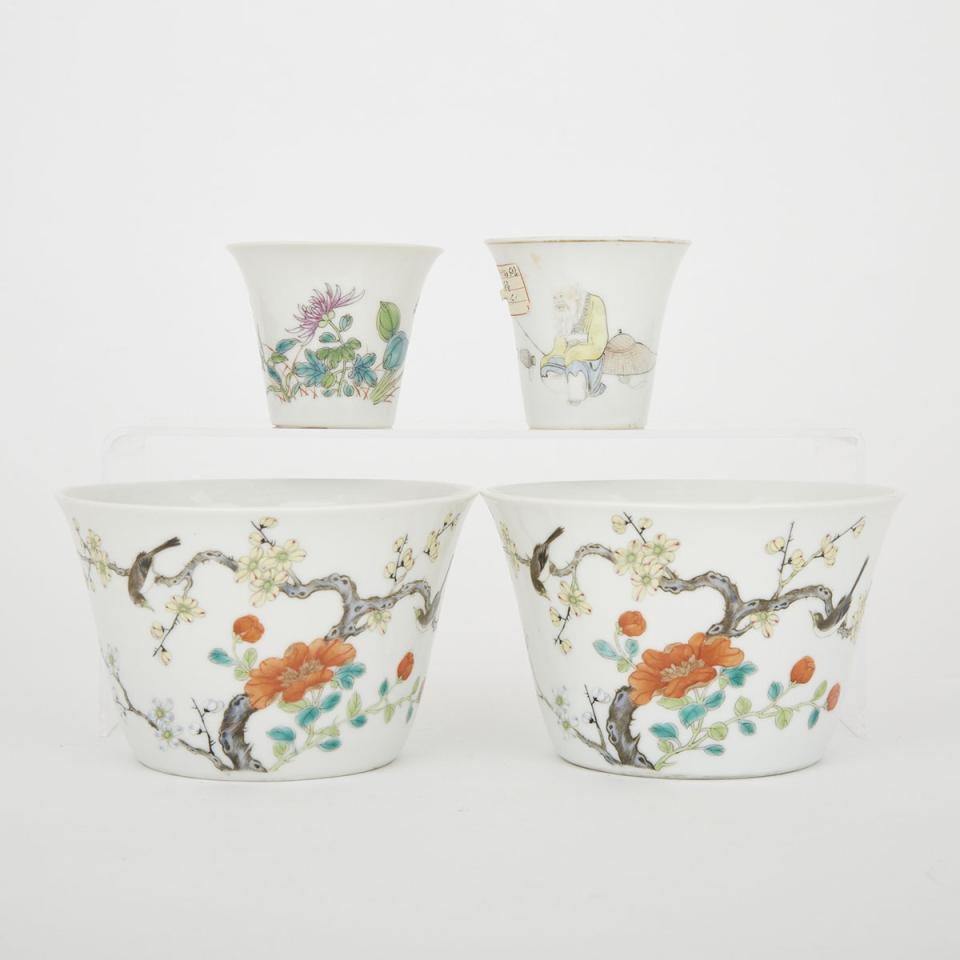 A Group of Four Enamel Wares
