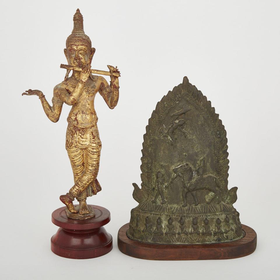 Two Southeast Asian Figures of Deities