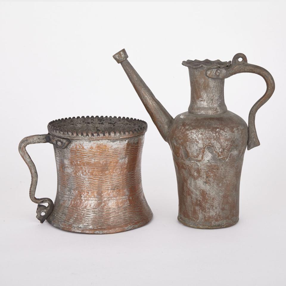Two Persian Vessels, 19th Century