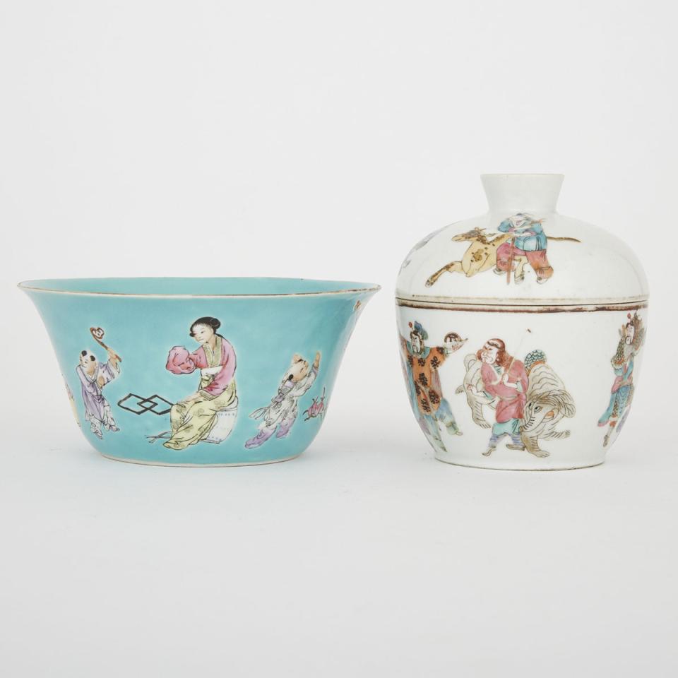 Two Painted Porcelain Wares  