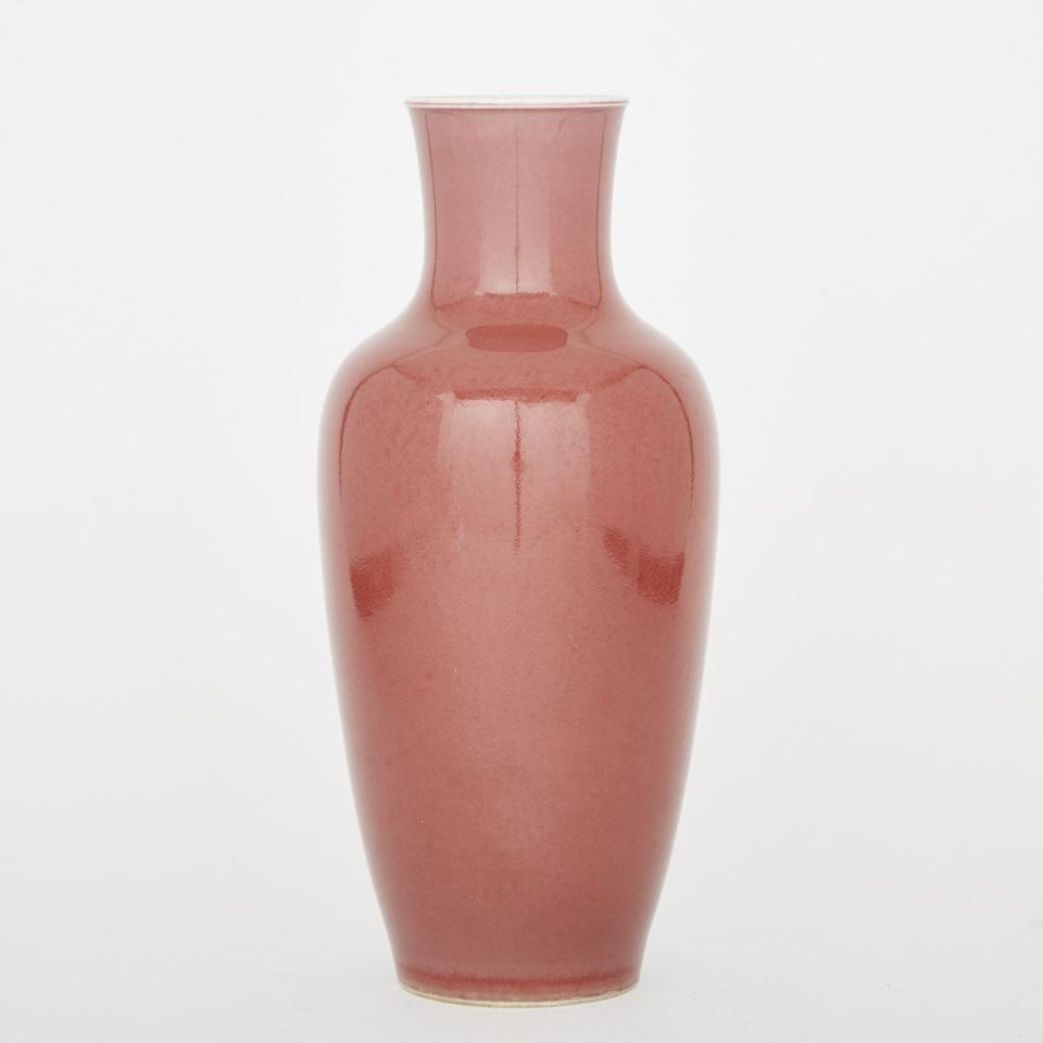 A Flambé Red Vase, Kangxi Mark