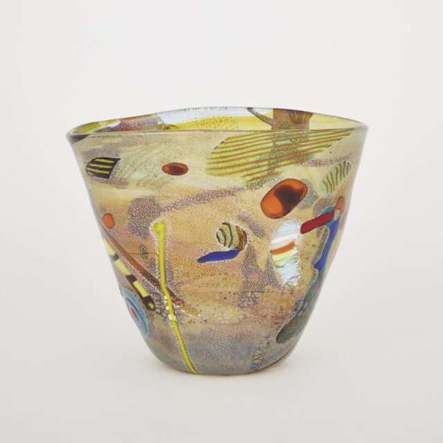 Murano Murrine Glass Vase, 20th century