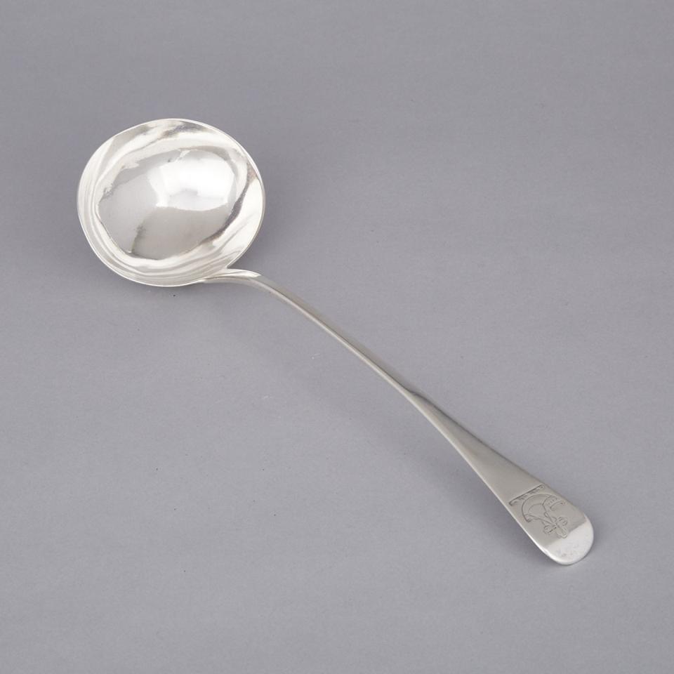 George IV Silver Old English Pattern Soup Ladle, William Chawner, London, 1820